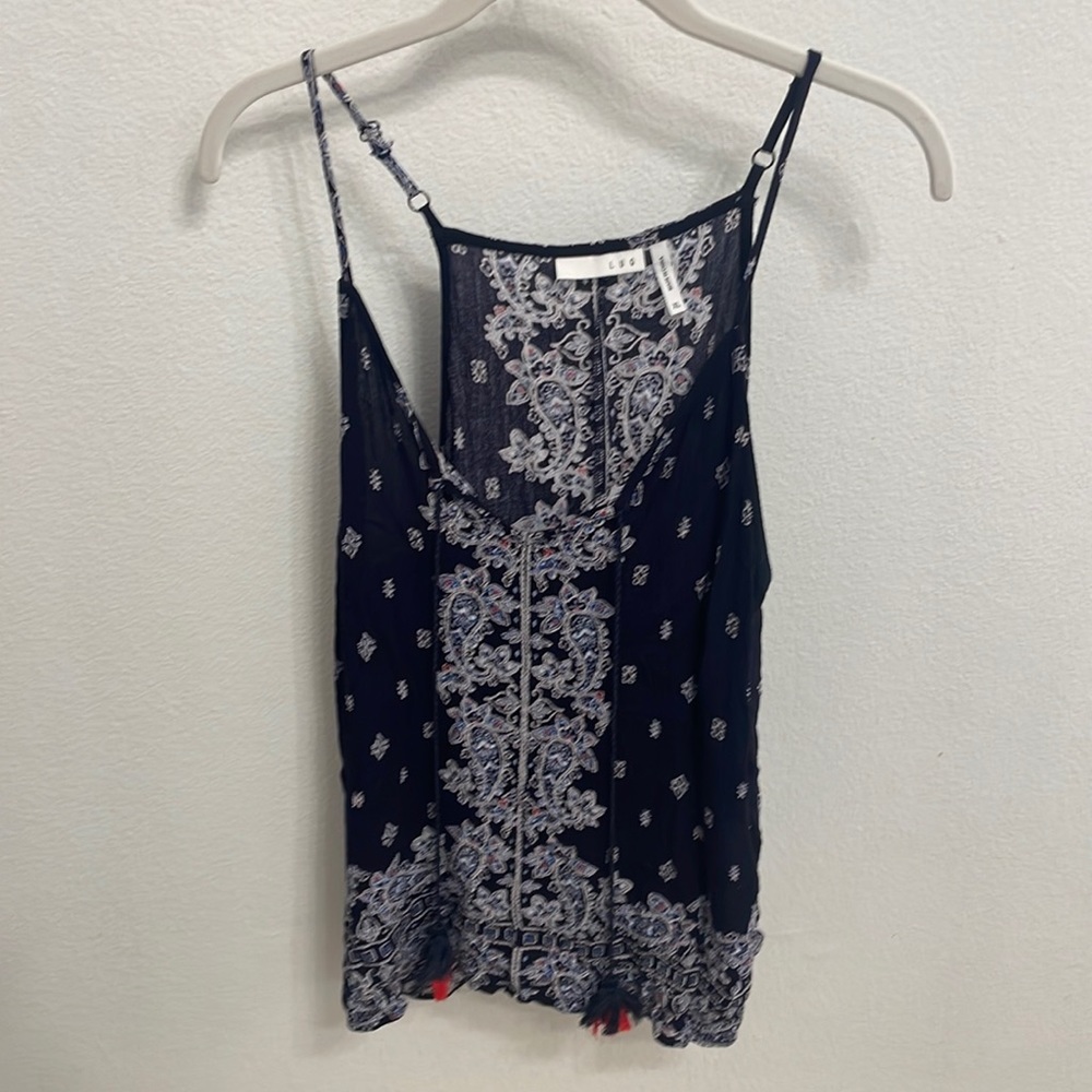 LUQ Boho style Flowy Tank Top